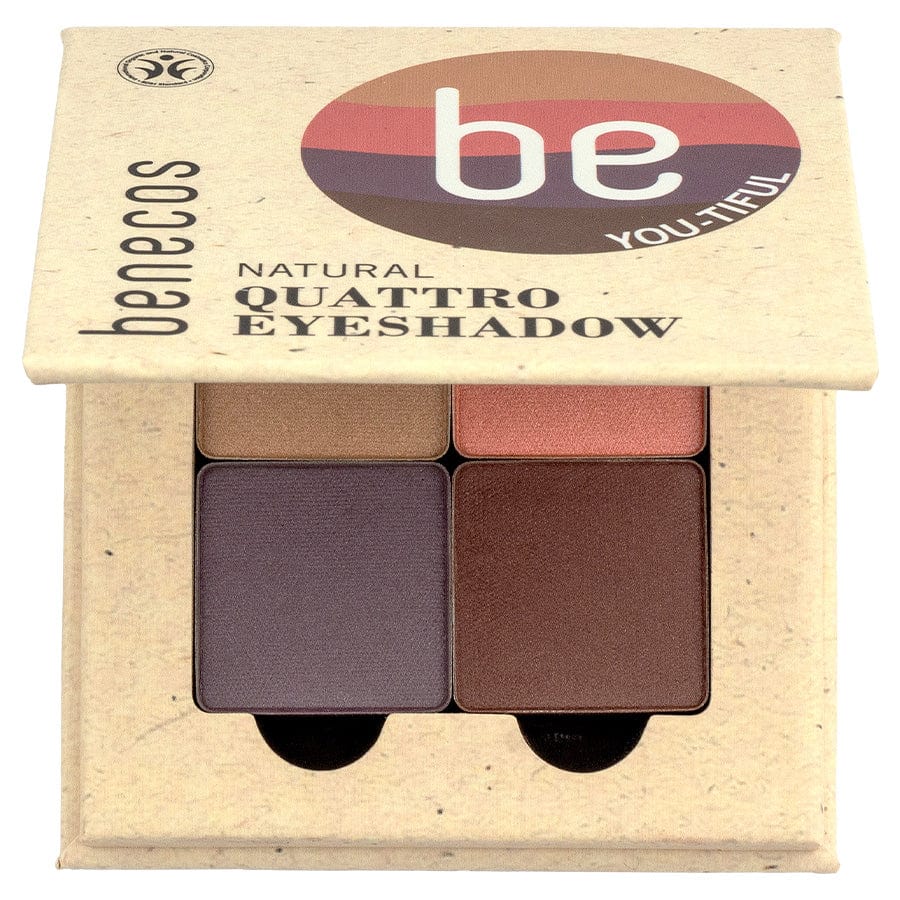 benecos Natural Quattro Eyeshadow beautiful eyes, halboffen