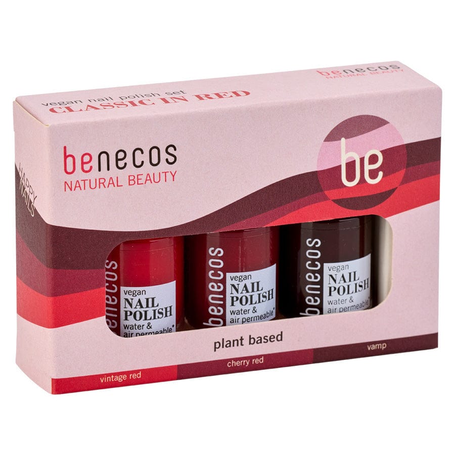 benecos Nail Polish Set - classic in red