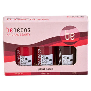 benecos Nail Polish Set - classic in red