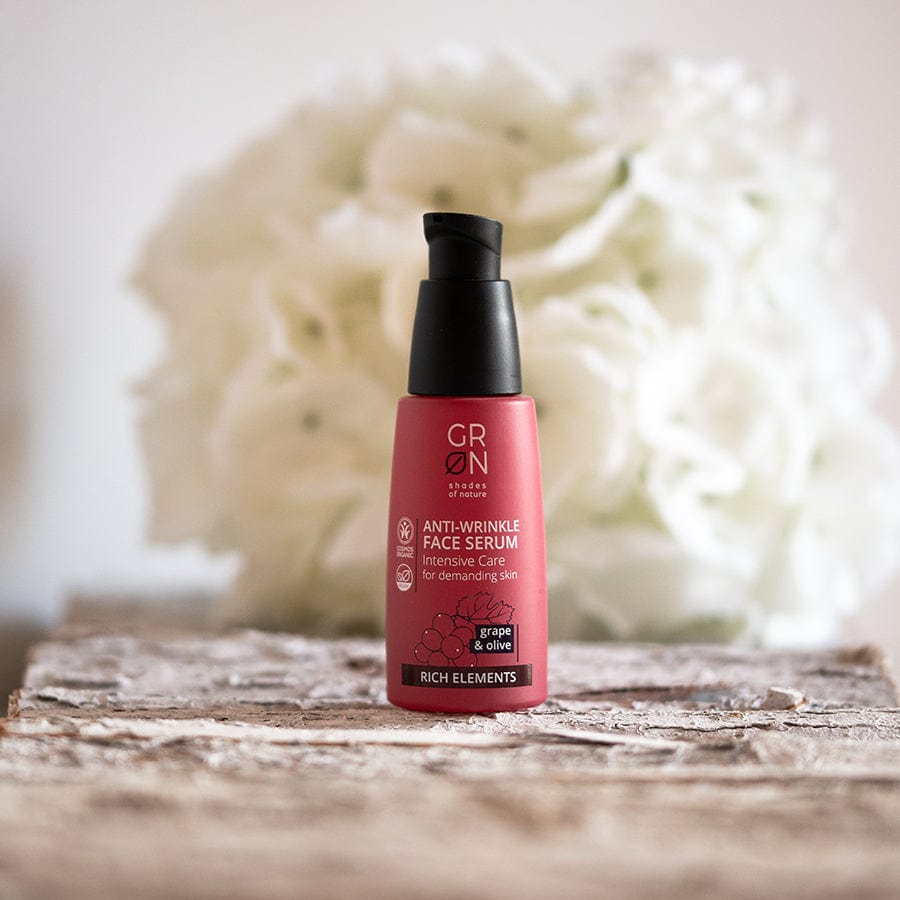GRN [GRÜN] Anti-Falten Gesichtsserum Intensive Pflege, Traube & Olive