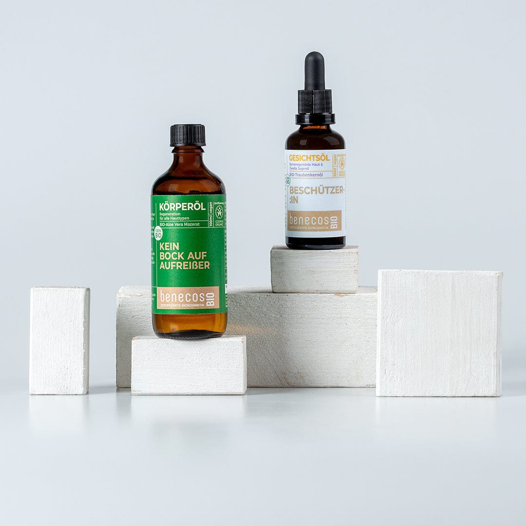 benecosBIO Körperöl Bio-Aloe Vera Mazerat KEIN BOCK AUF AUFREIßER