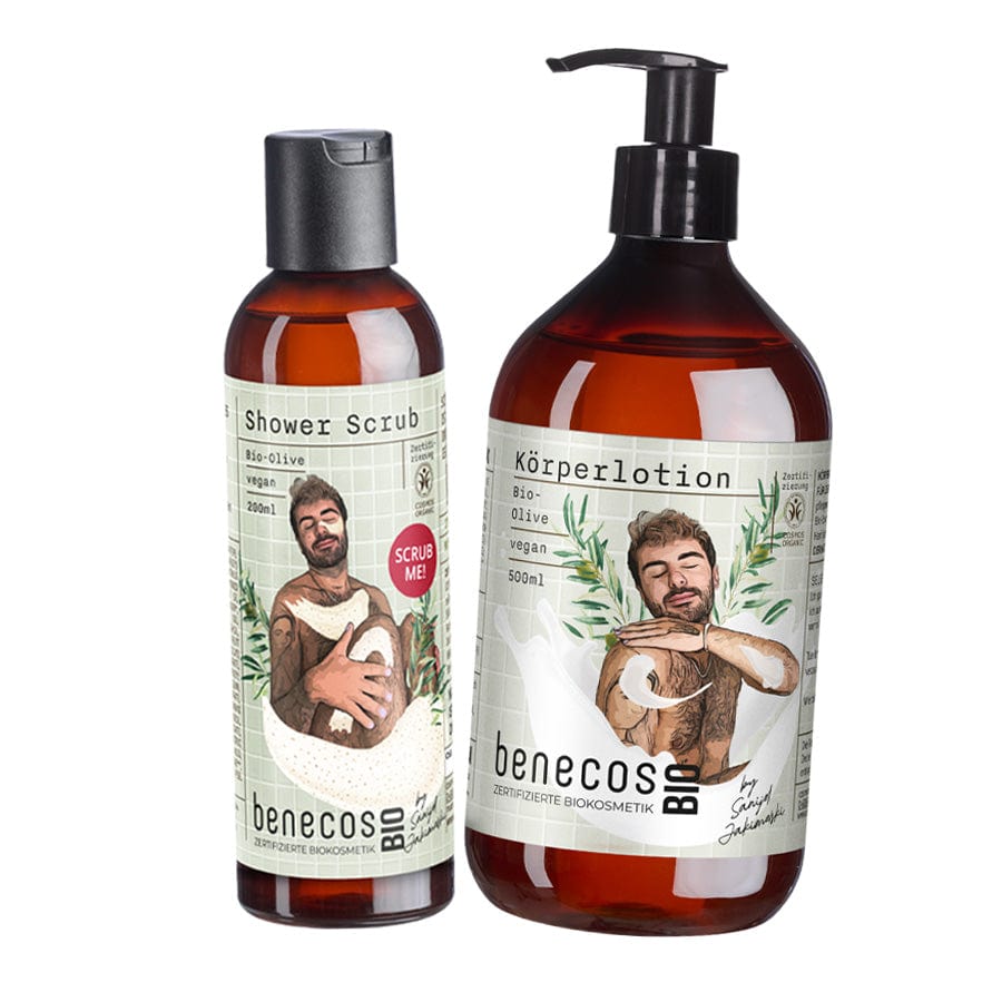 Bundle - Duschpeeling & Körperlotion Bio-Olive by Sanijel
