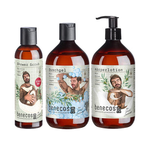 Bundle - Duschpeeling, Duschgel & Körperlotion Bio-Olive by Sanijel