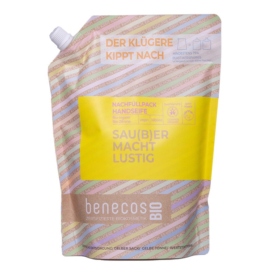 Handseife Bio-Ingwer & Bio-Zitrone, Nachfüllbeutel 1000ml