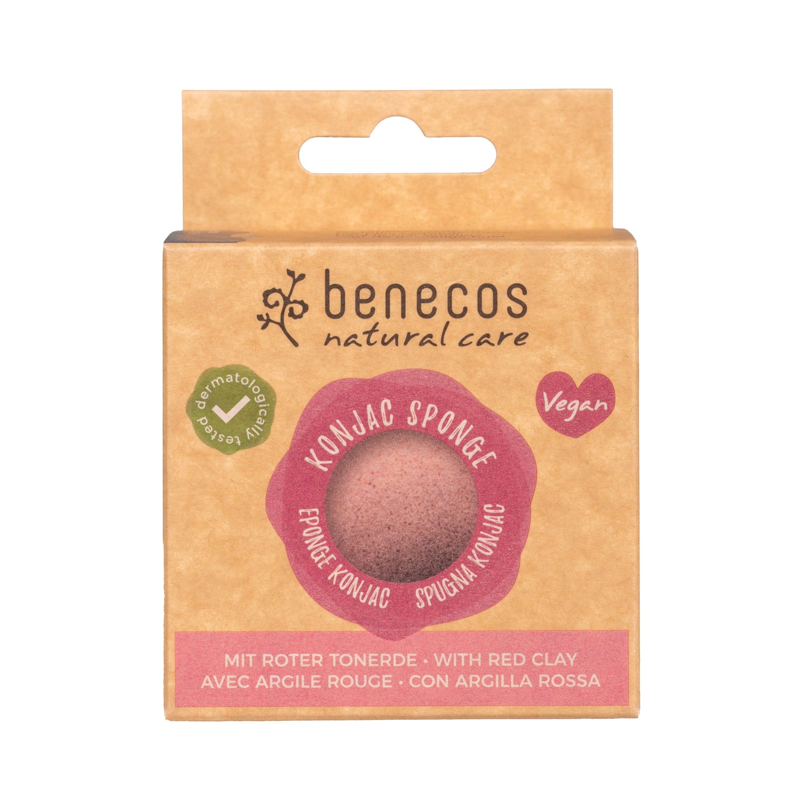 Konjac Sponge red clay