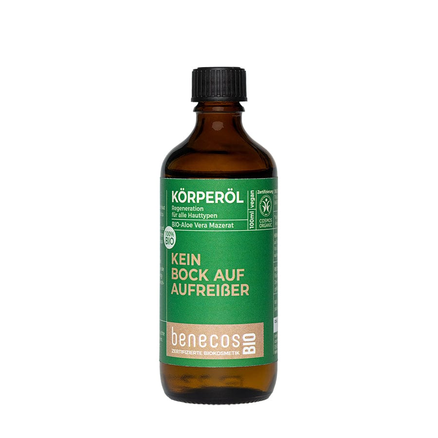 benecosBIO Körperöl Bio-Aloe Vera Mazerat KEIN BOCK AUF AUFREIßER