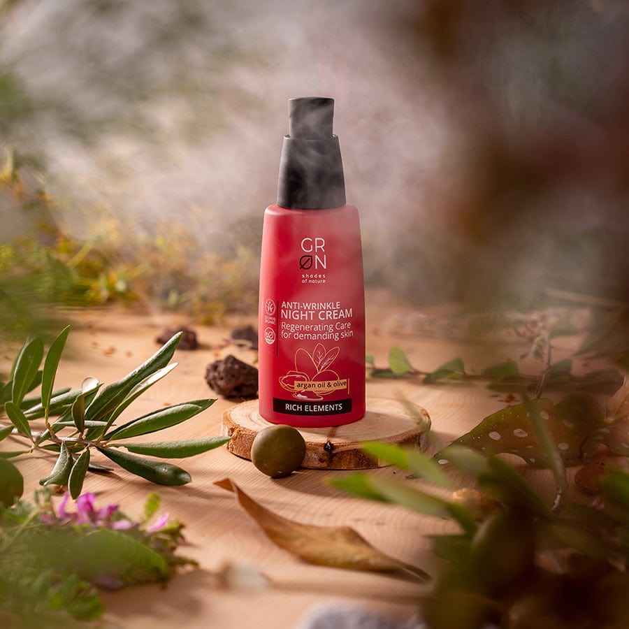 GRN [GRÜN] Anti-Falten Nachtcreme, Arganöl & Olive 
