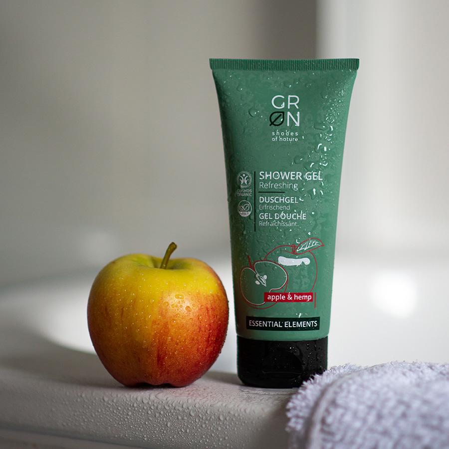 GRN [GRÜN] Duschgel Erfrischend, Apfel & Hanf